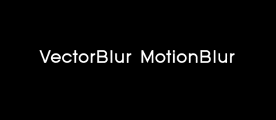 vector vs motion blur