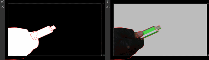 Rotoscoping in Nuke Example GIF