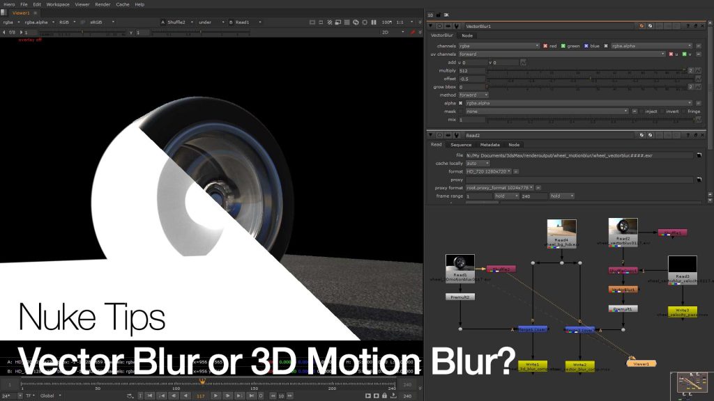 Nuke Tips (of the month) – Vector Blur or 3D motion blur? - taukeke