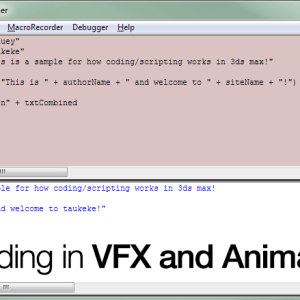 Coding in VFX and Animation Header